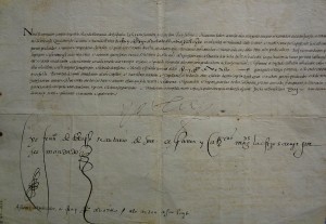 Subasta 509 – Junio 2014. Lote n. 3165: Carta Real de Carlos V, fechada en Bruselas a ocho días del mes de março de 1554. Foto: Durán Arte y Subastas.