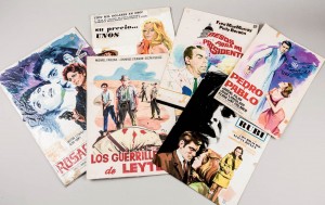 Subasta 509 – Junio 2014. Lote n. 53: Seis carteles originales de películas pintados a mano por JOSÉ MONTALBAN SAÍZ. Foto: Durán Arte y Subastas.