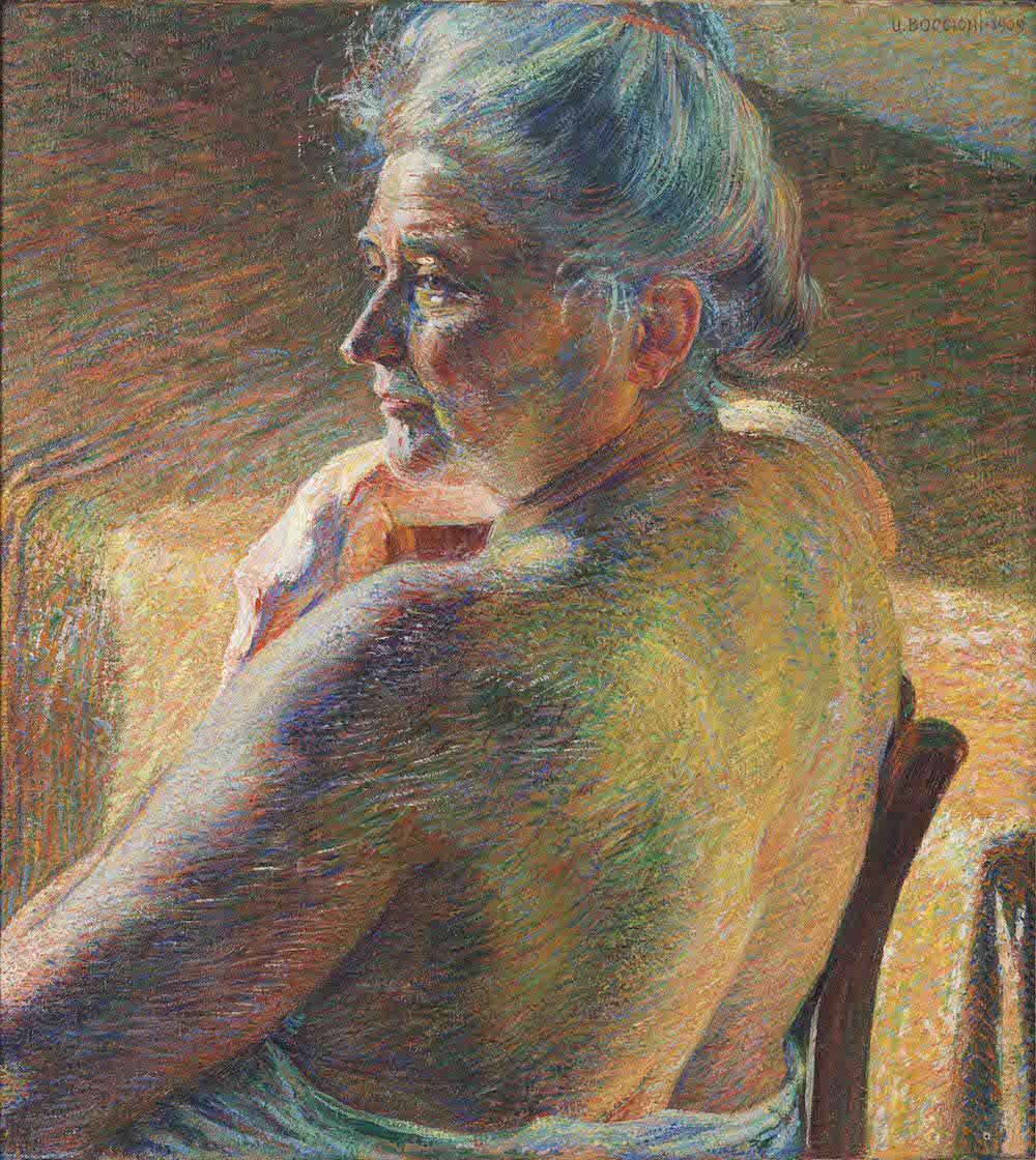 Nudo di spalle (Controluce). Umberto Boccioni, 1909. Fundación Mapfre. Madrid, 2016.