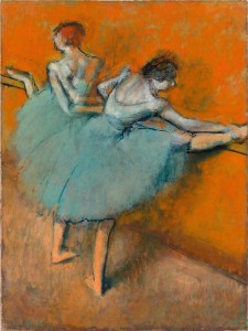 Hilaire-Germain-Edgar Degas, Bailarinas en la barra, ca. 1900. CaixaForum Madrid, 2016.