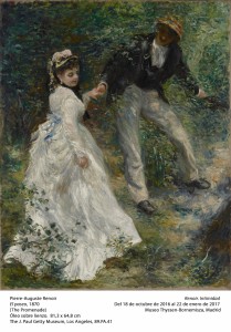 Pierre-Auguste Renoir, El paseo, 1870. Museo Thyssen-Bornemisza, Madrid, 2016.